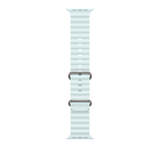 49mm Ice Blue Ocean Band - Natural Titanium Finish