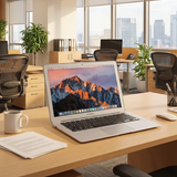 MacBook Air A1466 2013 13 Inch Intel Core_i5 4_GB LPDDR3 256_GB SSD Silver ( Device No.:716 )