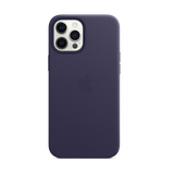 Apple Leather Case with MagSafe for iPhone 12 Pro Max - Deep Violet