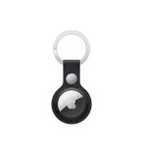 AirTag Leather Key Ring – Midnight