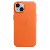 iPhone 14 Leather Case with MagSafe - Orange