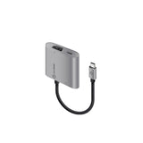 ALOGIC USB-C Mulitport Adapter With HDMI 4K, USB 3.0/USB-C with Power - Space Grey