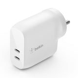 Belkin BOOST↑CHARGE™ Dual USB-C PD Wall Charger 40W - White
