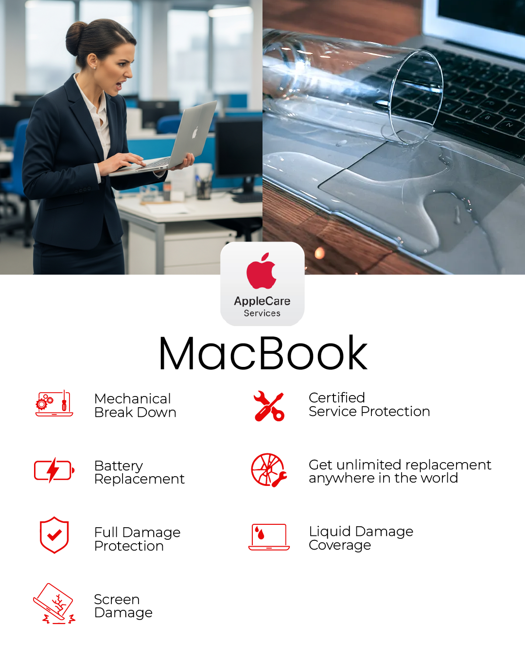 Macbook Pro 16" (M1,M2,M3,M4Pro,M4Max) - Apple Care Services