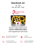 Macbook Air 15" (M2,M3,M4) - Apple Care Services