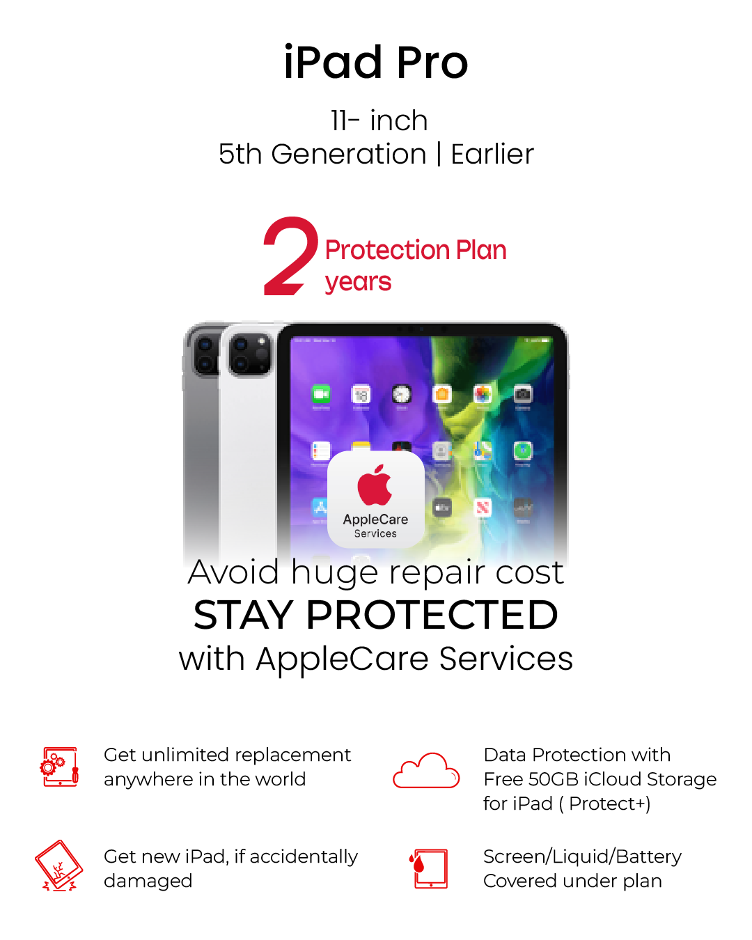 iPad Pro 11 5th Gen. & earlier - Apple Care Services