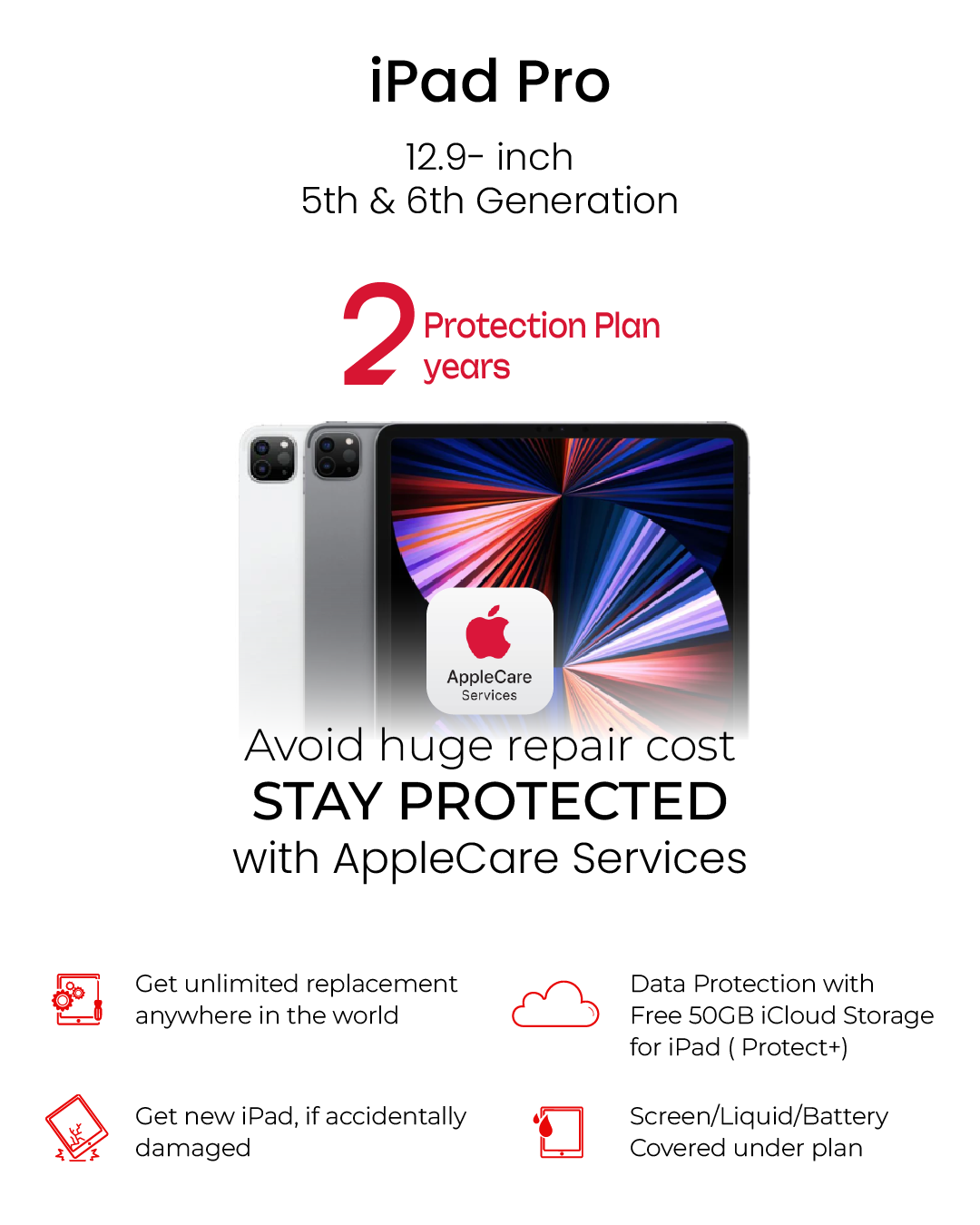 iPad Pro 12.9" (5th & 6th Gen) - Apple Care Services