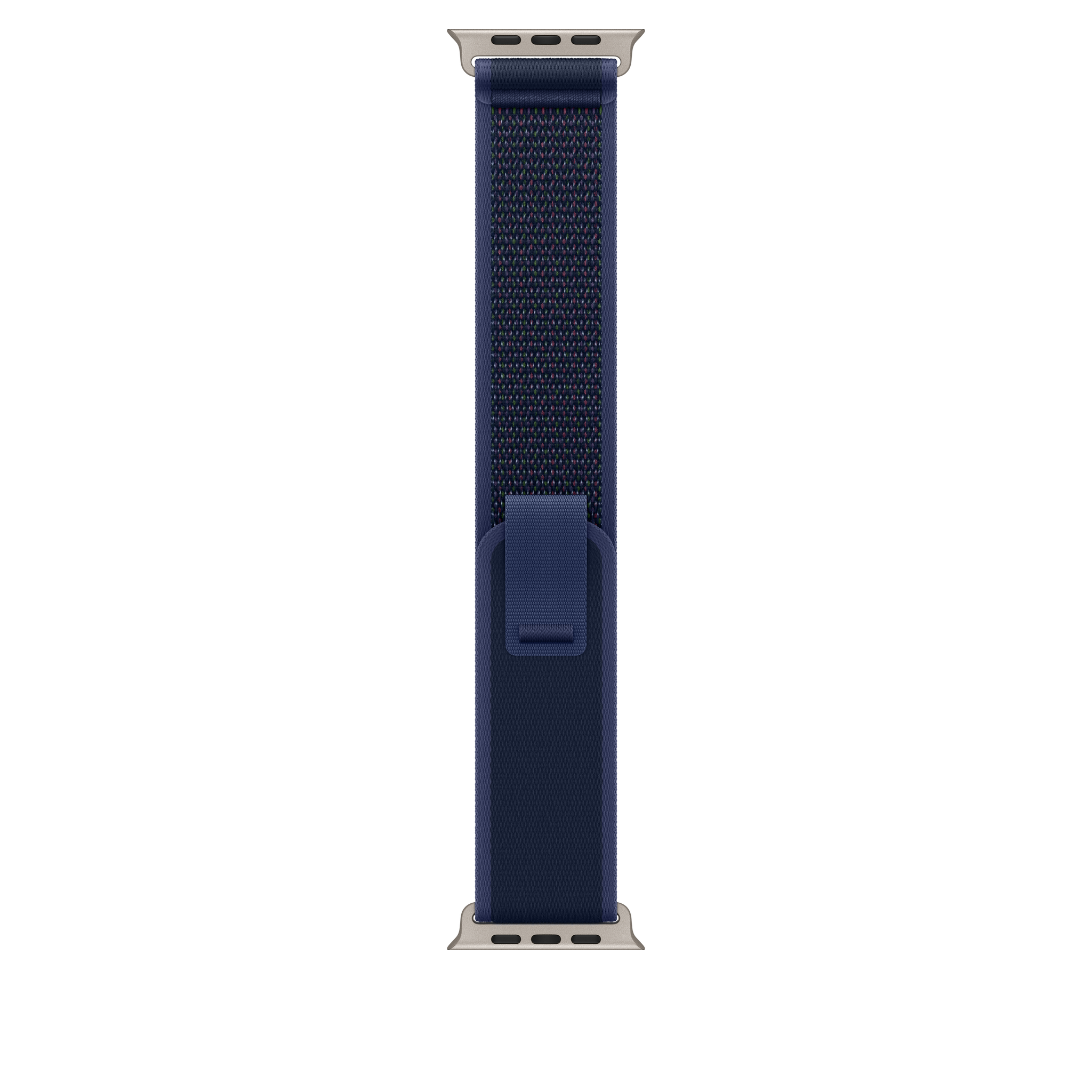 49mm Blue Trail Loop - M/L - Natural Titanium Finish