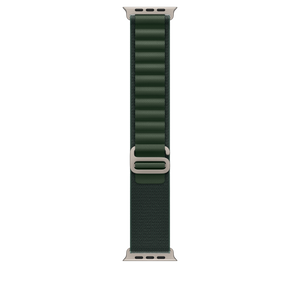 49mm Dark Green Alpine Loop - Small - Natural Titanium Finish