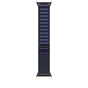 49mm Navy Alpine Loop - Medium - Black Titanium Finish