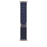 49mm Navy Alpine Loop - Medium - Natural Titanium Finish