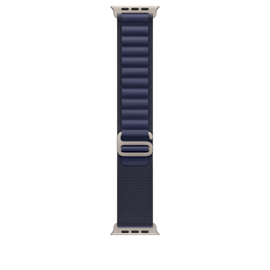 49mm Navy Alpine Loop - Small - Natural Titanium Finish