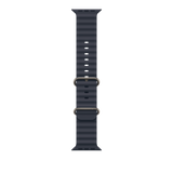 49mm Navy Ocean Band - Natural Titanium Finish