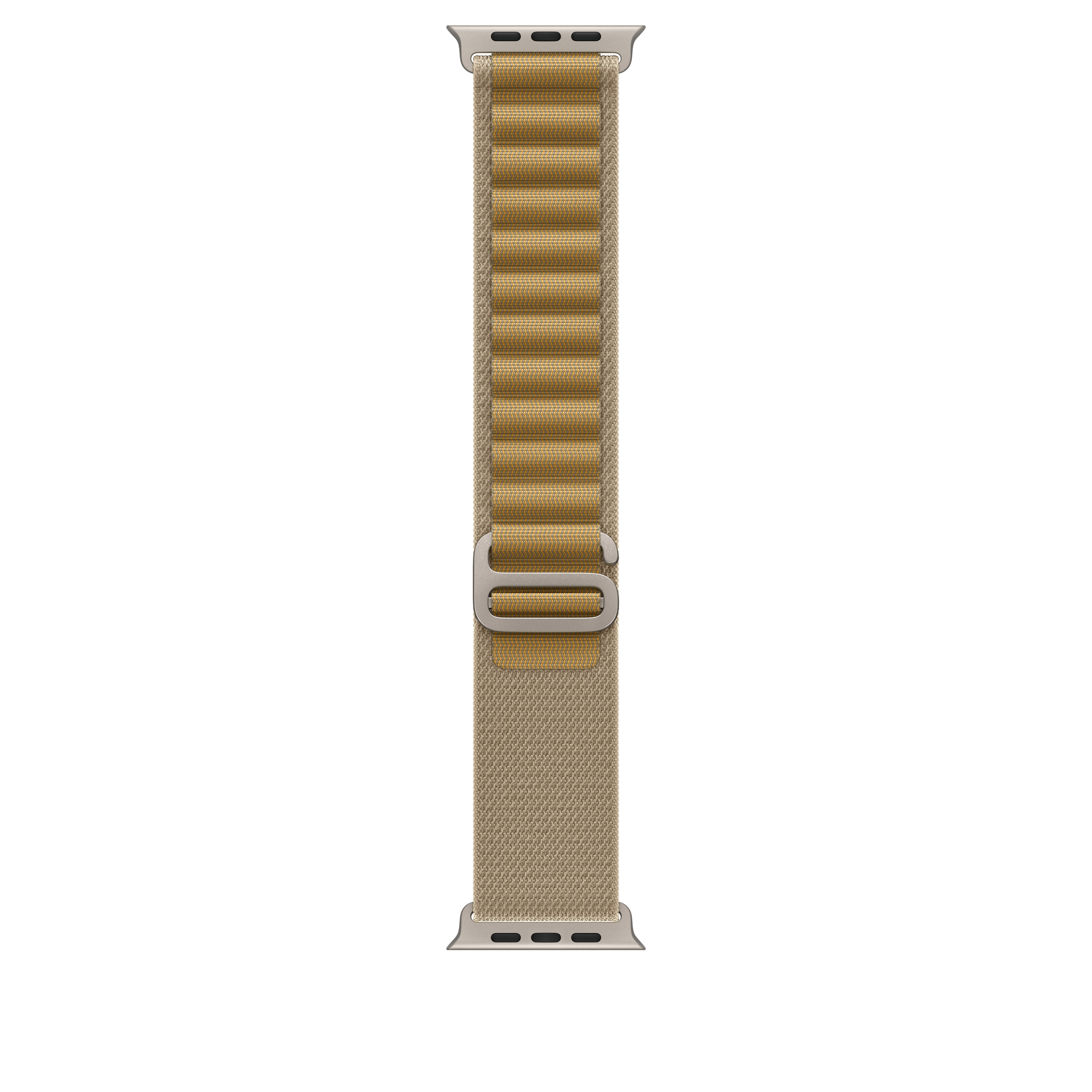 49mm Tan Alpine Loop - Large - Natural Titanium Finish