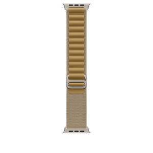 49mm Tan Alpine Loop - Small - Natural Titanium Finish
