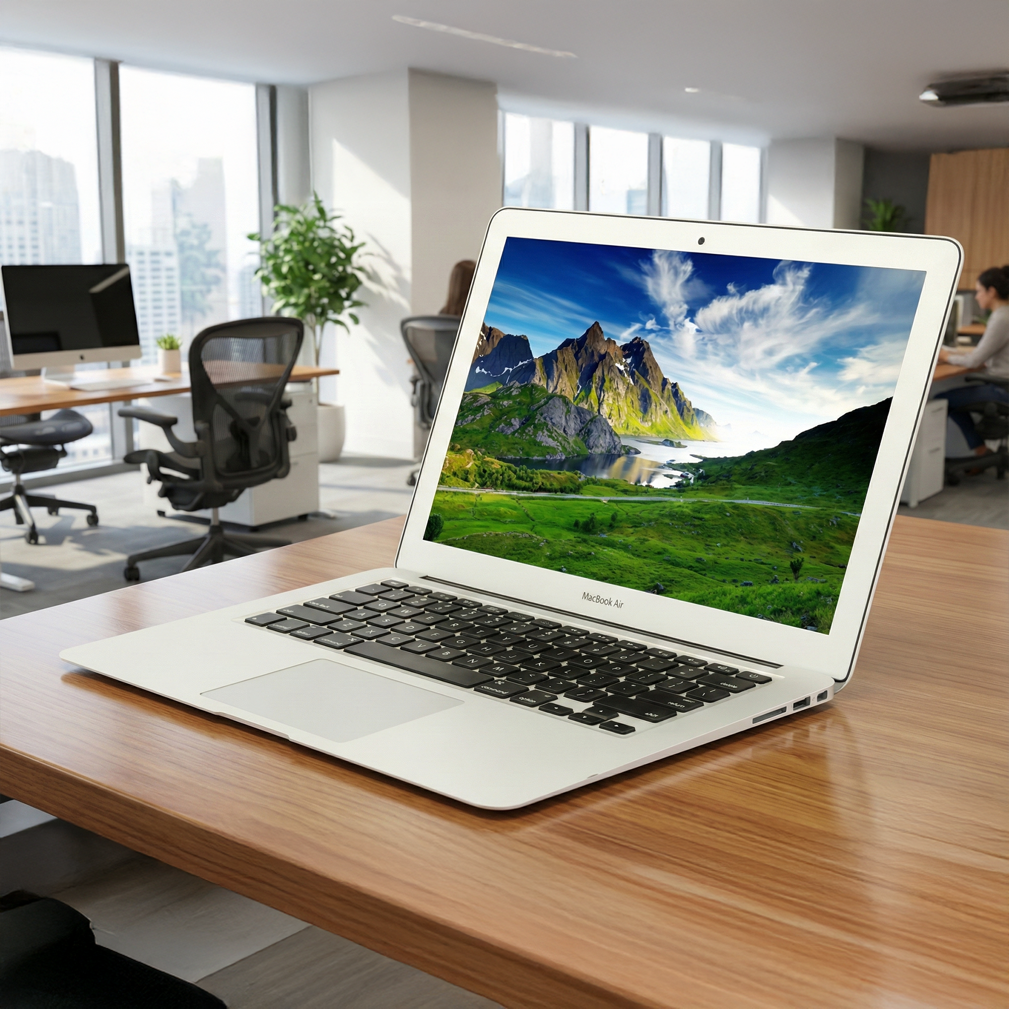 MacBook Air A1466 2017 13 Inch Intel Core_i5 1.3GHz 8_GB DDR3L 256_GB SSD Intel HD Graphics 5000 ~1.5GB SILVER ( Device No.:718 )