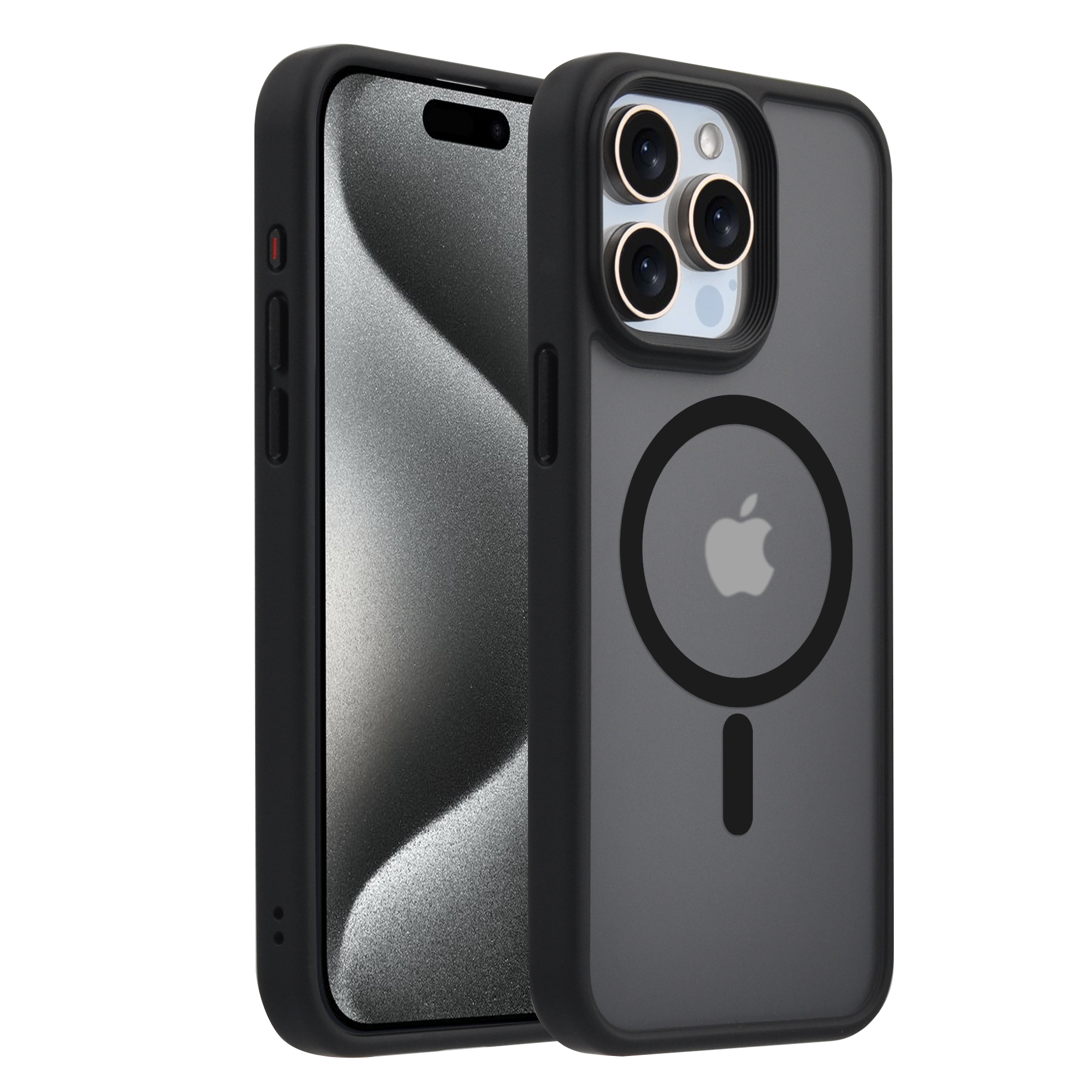 Pulse FROSTED Case for iPhone 15 Pro-Black