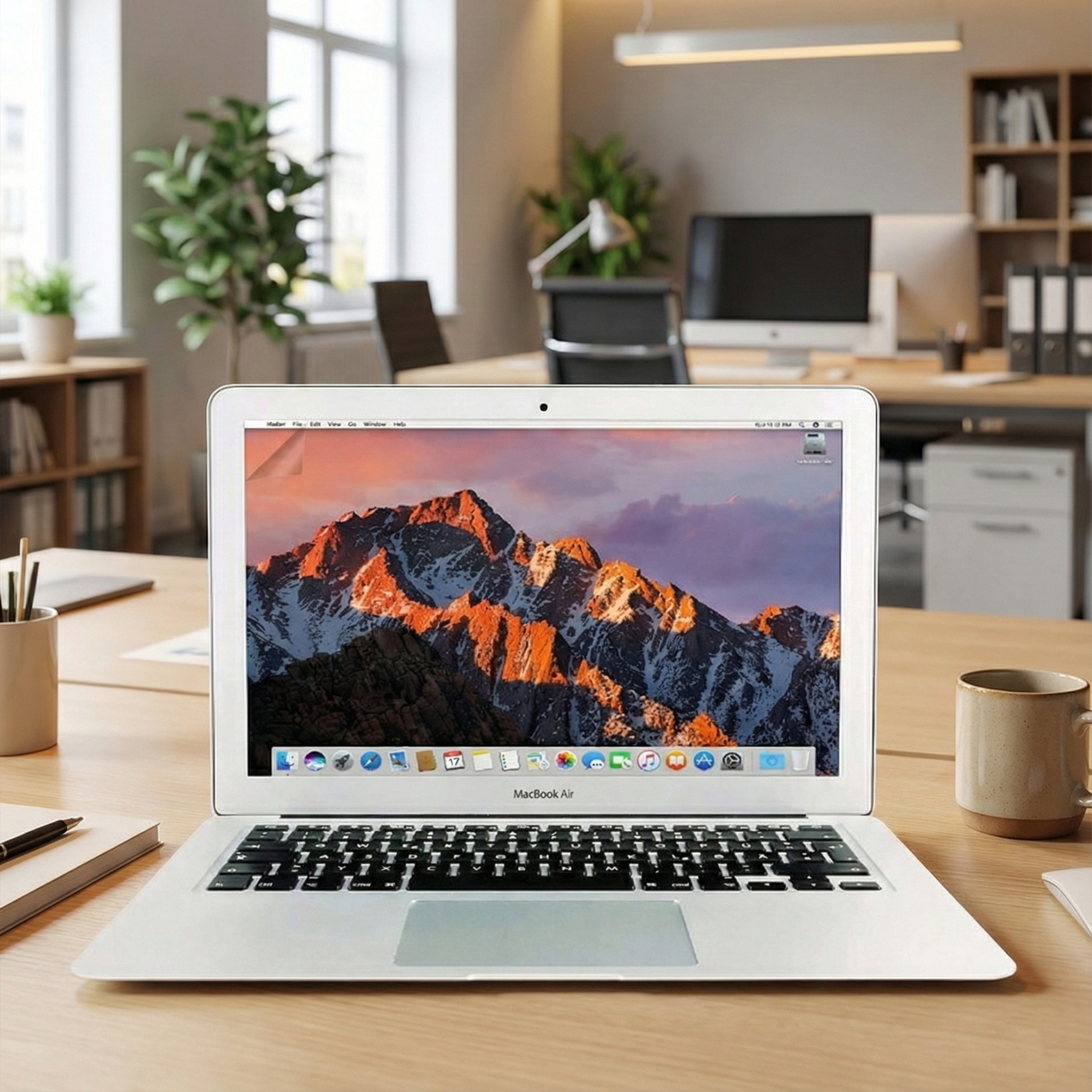 MacBook Air A1466 2013 13 Inch Intel Core_i5 4_GB LPDDR3 256_GB SSD Silver ( Device No.:716 )