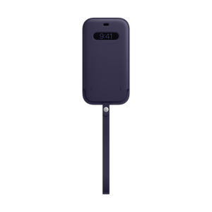 Apple Leather Sleeve with MagSafe for iPhone 12 Pro Max - Deep Violet