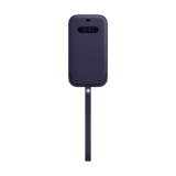 Apple Leather Sleeve with MagSafe for iPhone 12 Pro Max - Deep Violet