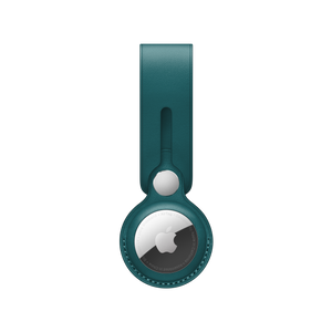 AirTag Leather Loop - Forest Green