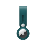 AirTag Leather Loop - Forest Green