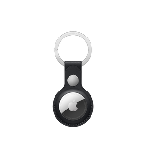AirTag Leather Key Ring ‚Äì Midnight