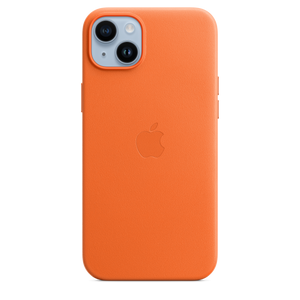 iPhone 14 Plus Leather Case with MagSafe - Orange