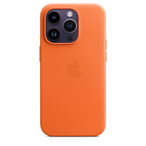 iPhone 14 Pro Leather Case with MagSafe - Orange