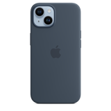 iPhone 14 Silicone Case with MagSafe - Storm Blue
