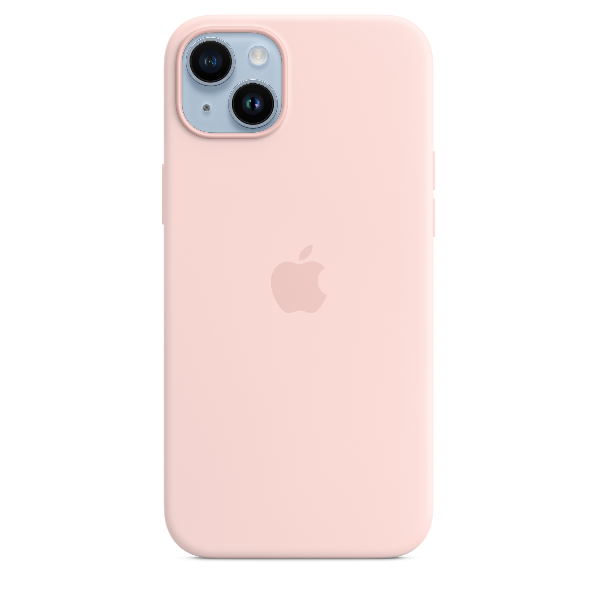 iPhone 14 Plus Silicone Case with MagSafe - Chalk Pink
