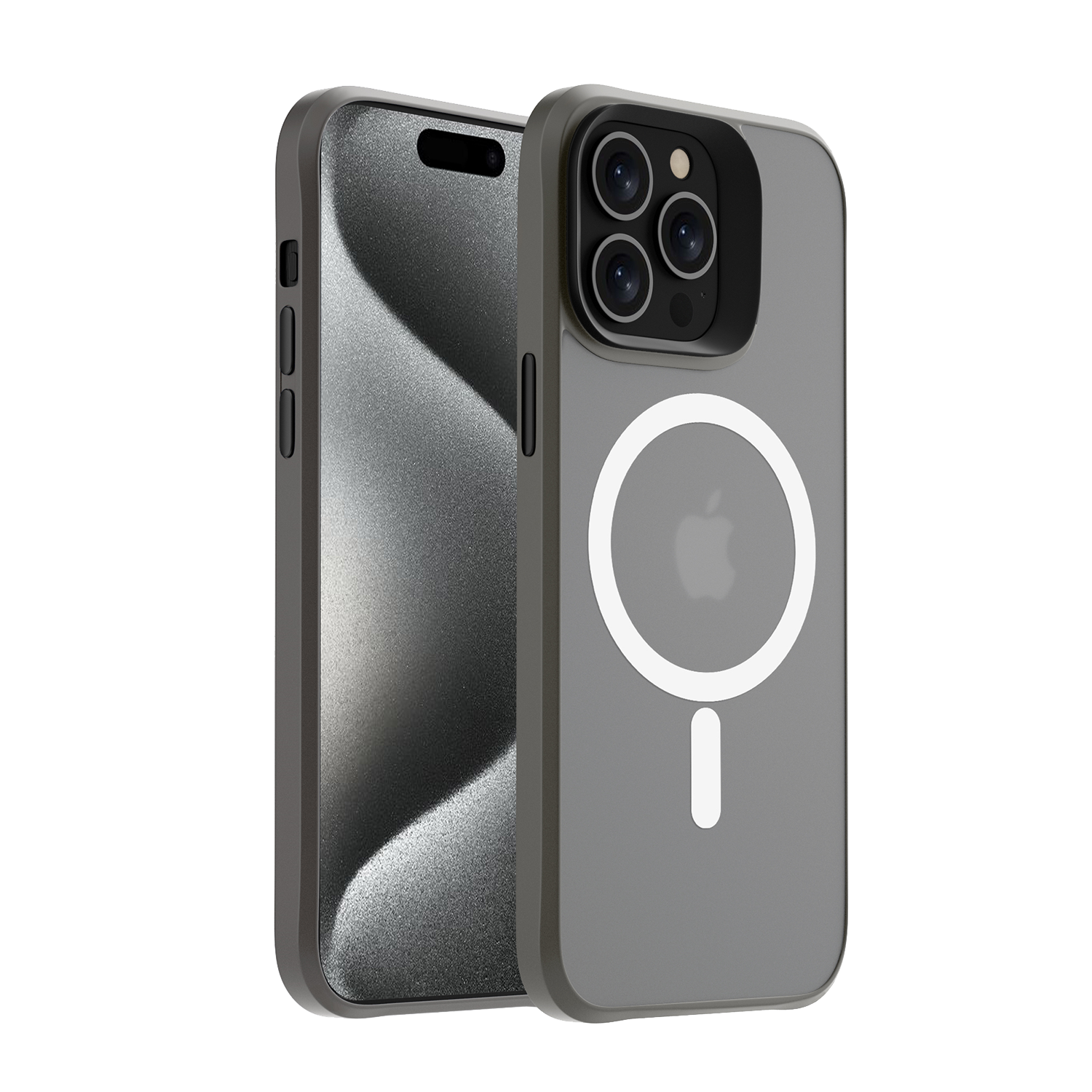 Pulse Newton Magsafe Case for iPhone 15 Pro-Grey