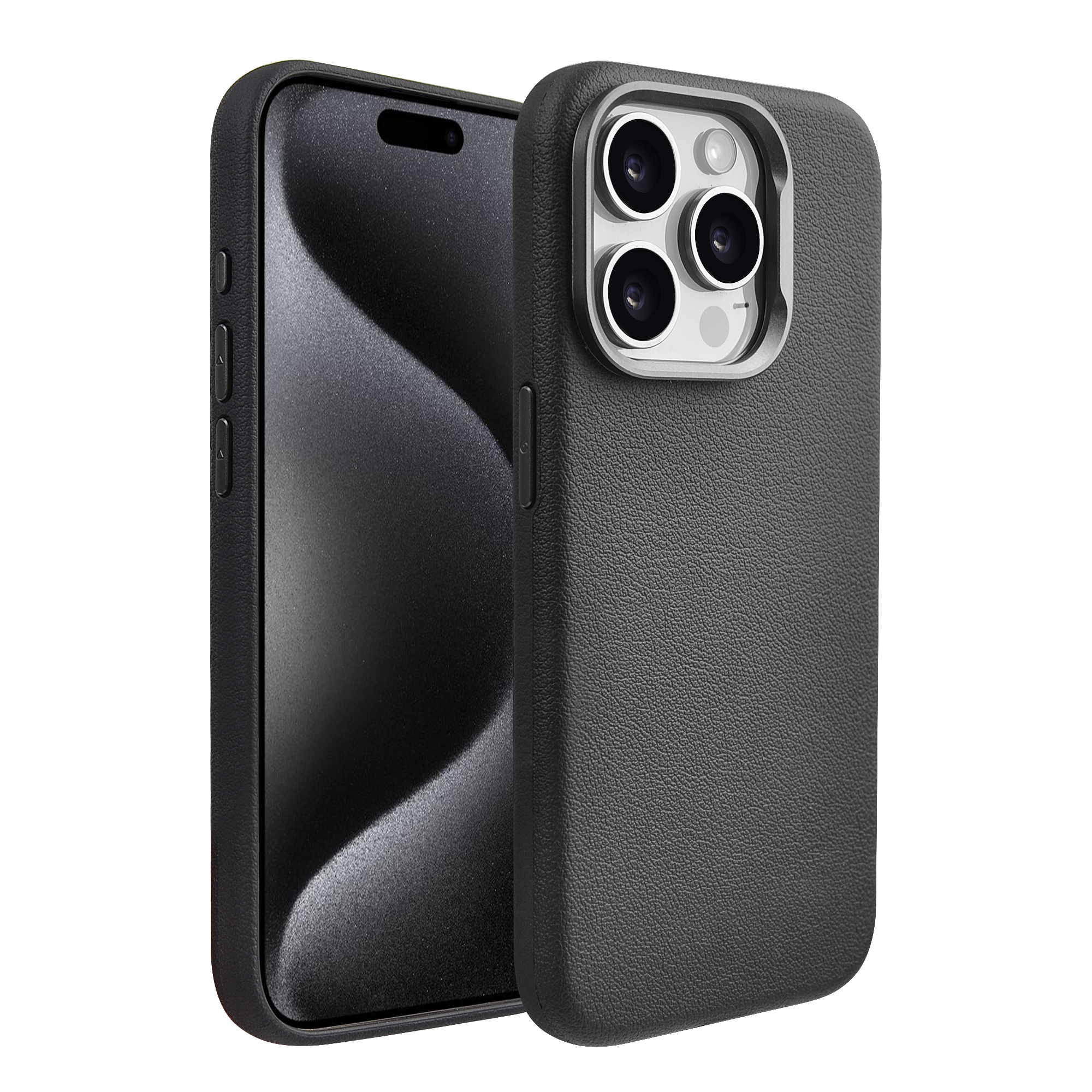 Pulse THOR Leather case for iPhone 15 Pro-Black