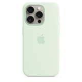 iPhone 15 Pro Silicone Case with MagSafe - Soft Mint