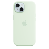 iPhone 15 Silicone Case with MagSafe - Soft Mint