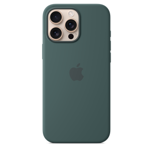 iPhone 16 Pro Max Silicone Case with MagSafe - Lake Green