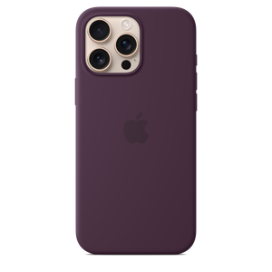 iPhone 16 Pro Max Silicone Case with MagSafe - Plum