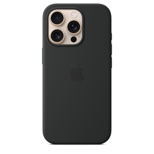 iPhone 16 Pro Silicone Case with MagSafe - Black